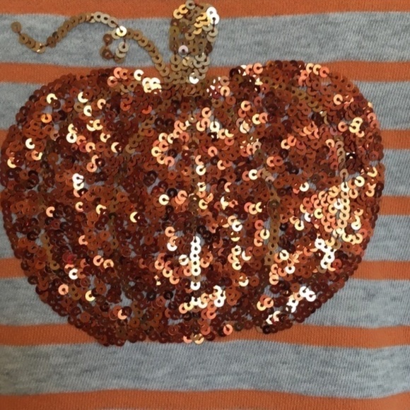 𝅺gymboree Glitter Sequin Pumpkin Dress Girls Size 4 - Picture 2 of 7